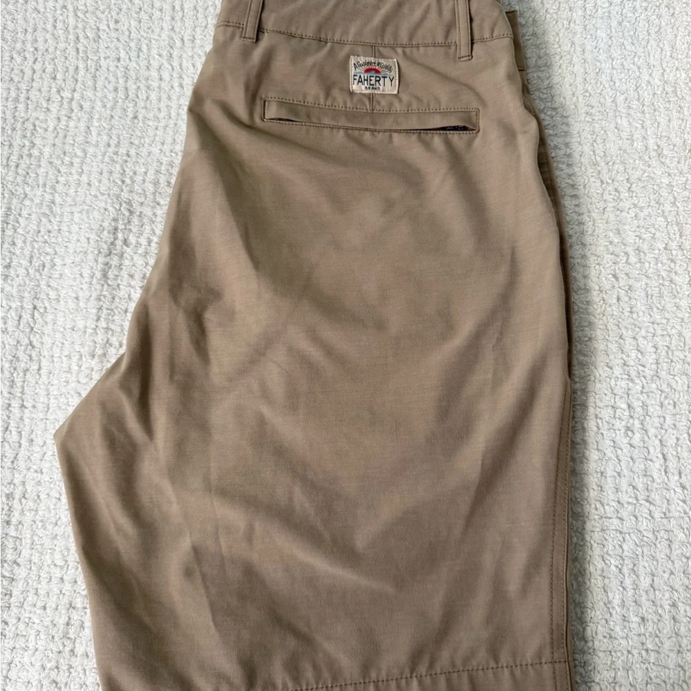 Faherty Flat Front Chino Shorts - Tan